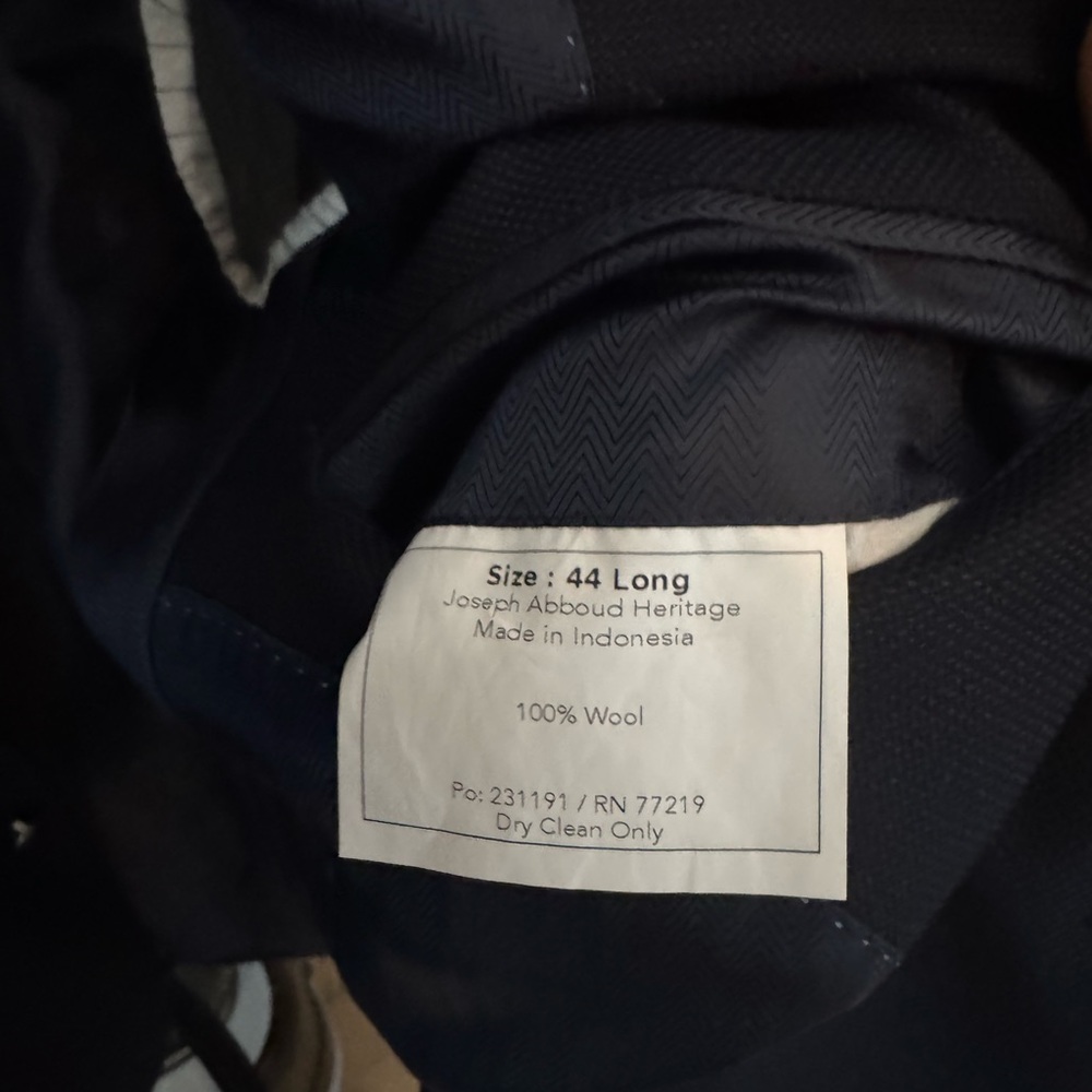 Joseph Abboud Navy Wool Jacket